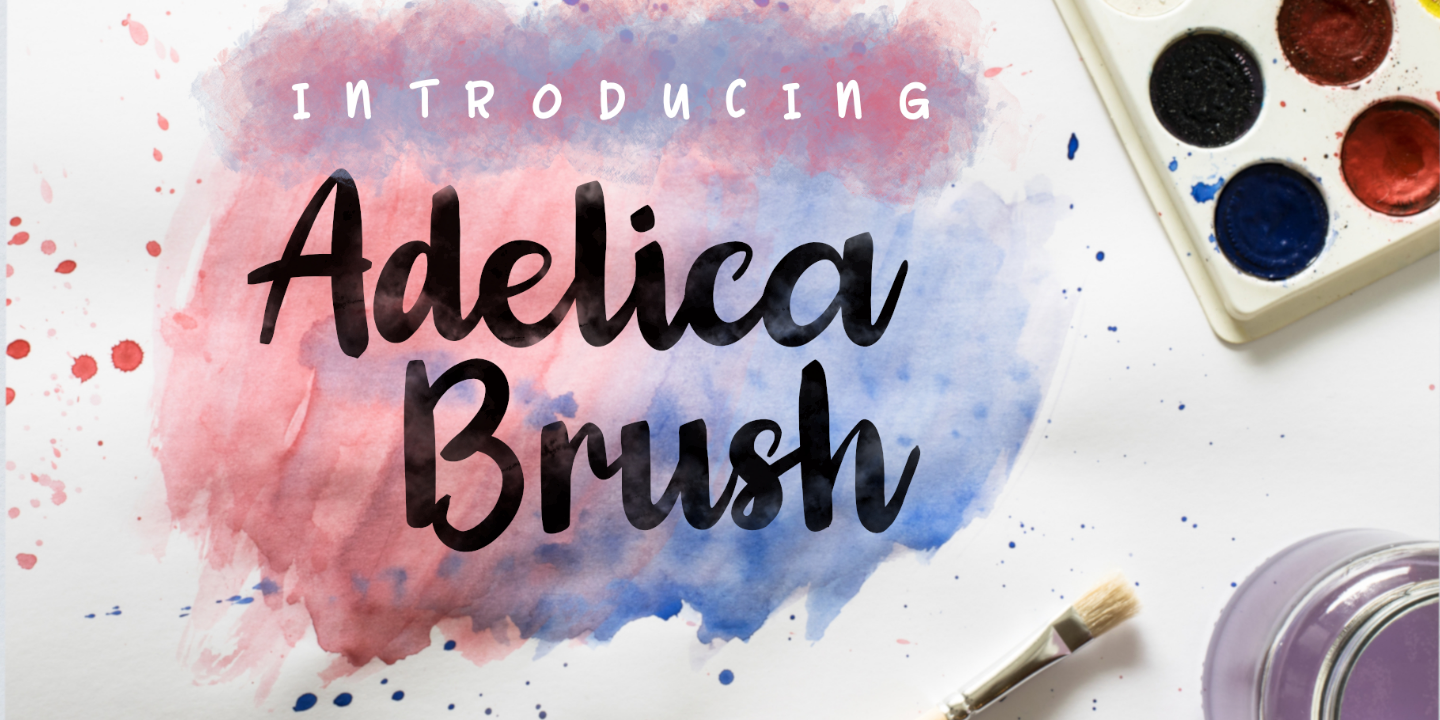 Adelica Brush // Brush Font