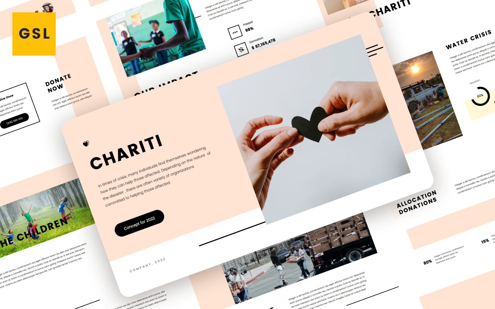 Chariti - Charity Google Slide Template