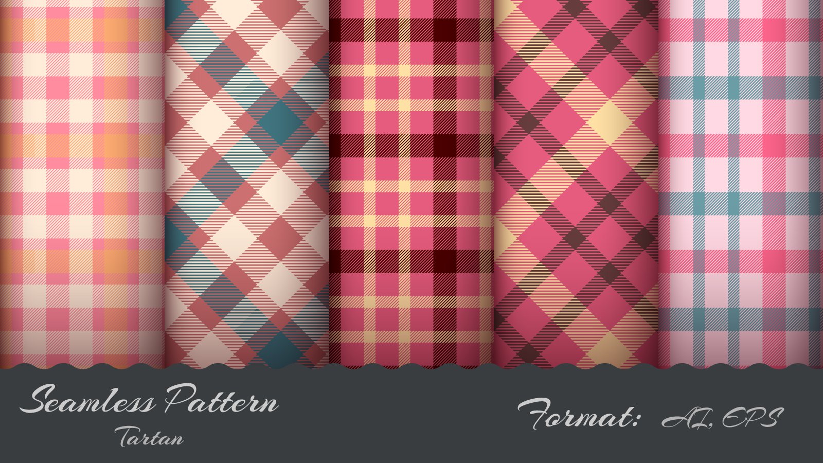 Kit Graphique #197759 Seamless Tartan Web Design - Logo template Preview