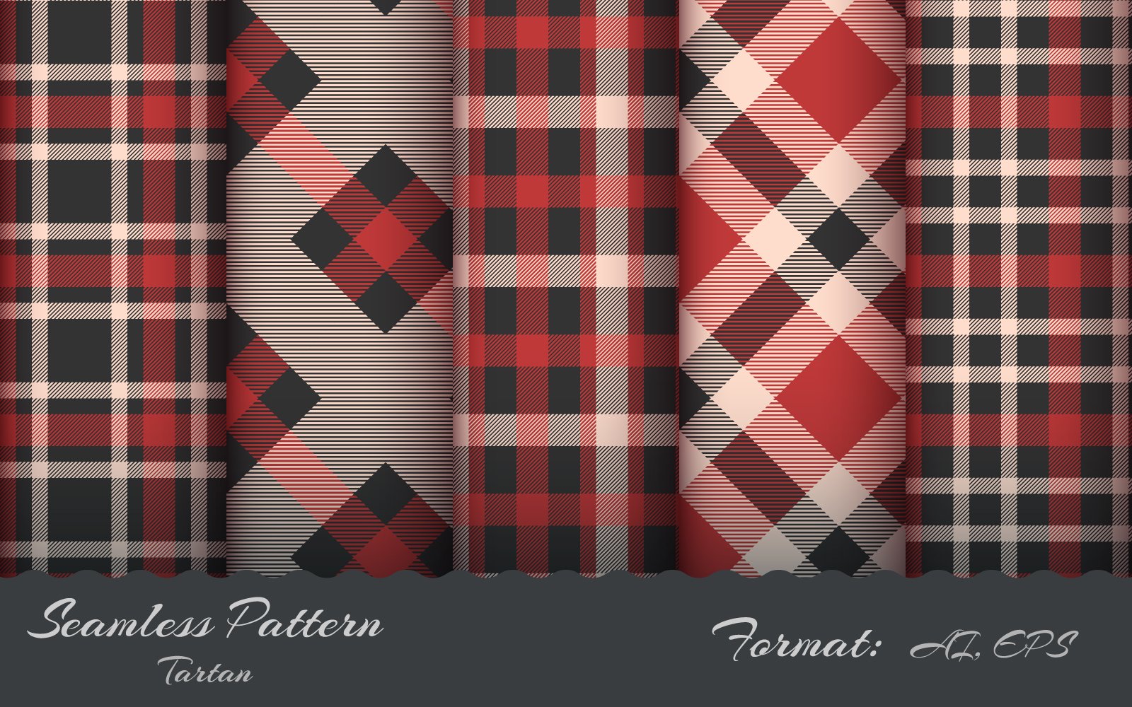 Kit Graphique #197760 Seamless Tartan Web Design - Logo template Preview