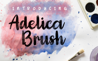Adelica Brush // Brush Font