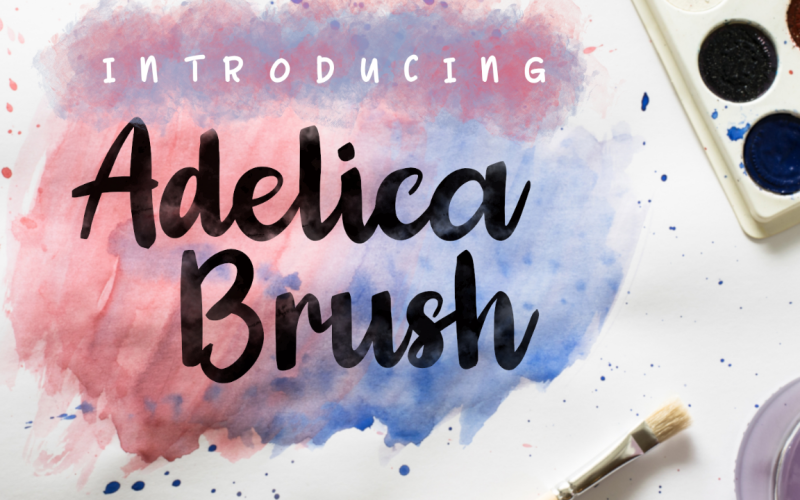 Adelica Brush // Brush Font