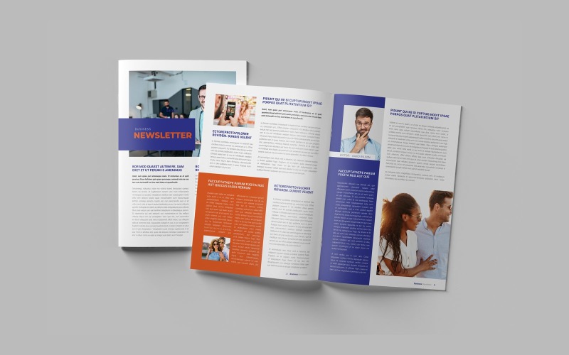 Business Newsletter Template | Marketing Newsletter Template | Magazine Newsletter Template InDesign Magazine Template