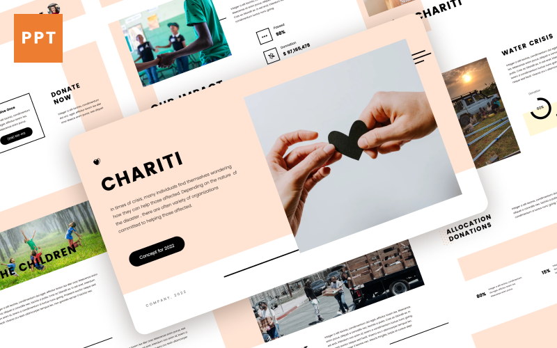 Chariti - Charity Powerpoint Template PowerPoint Template