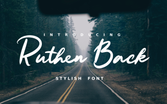Ruthen Back - Stylish Font