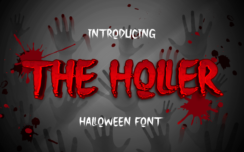 The Holler a Halloween Font