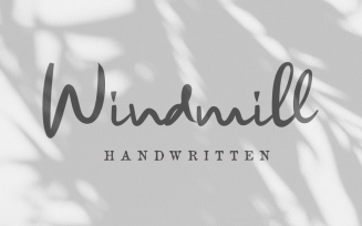 Windmill Script Elegant Font