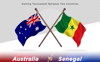 Australia versus Senegal Two Flags