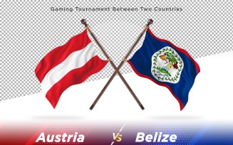 Austria versus Belize Two Flags