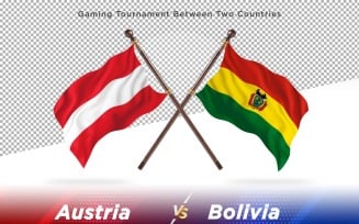 Austria versus Bolivia Two Flags
