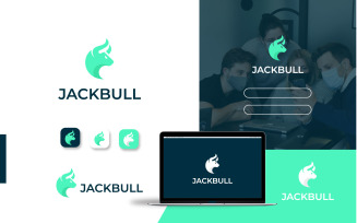 JackBull Logo Template Design