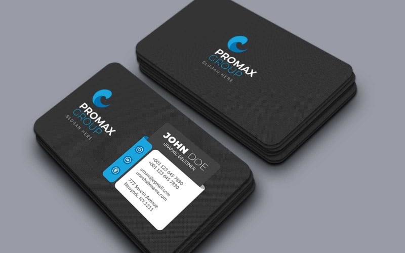 Promax Group - Corporate Business Card v-3 Corporate Identity