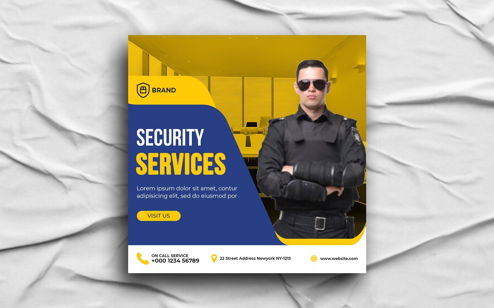 Template #198030 Armed Security Webdesign Template - Logo template Preview