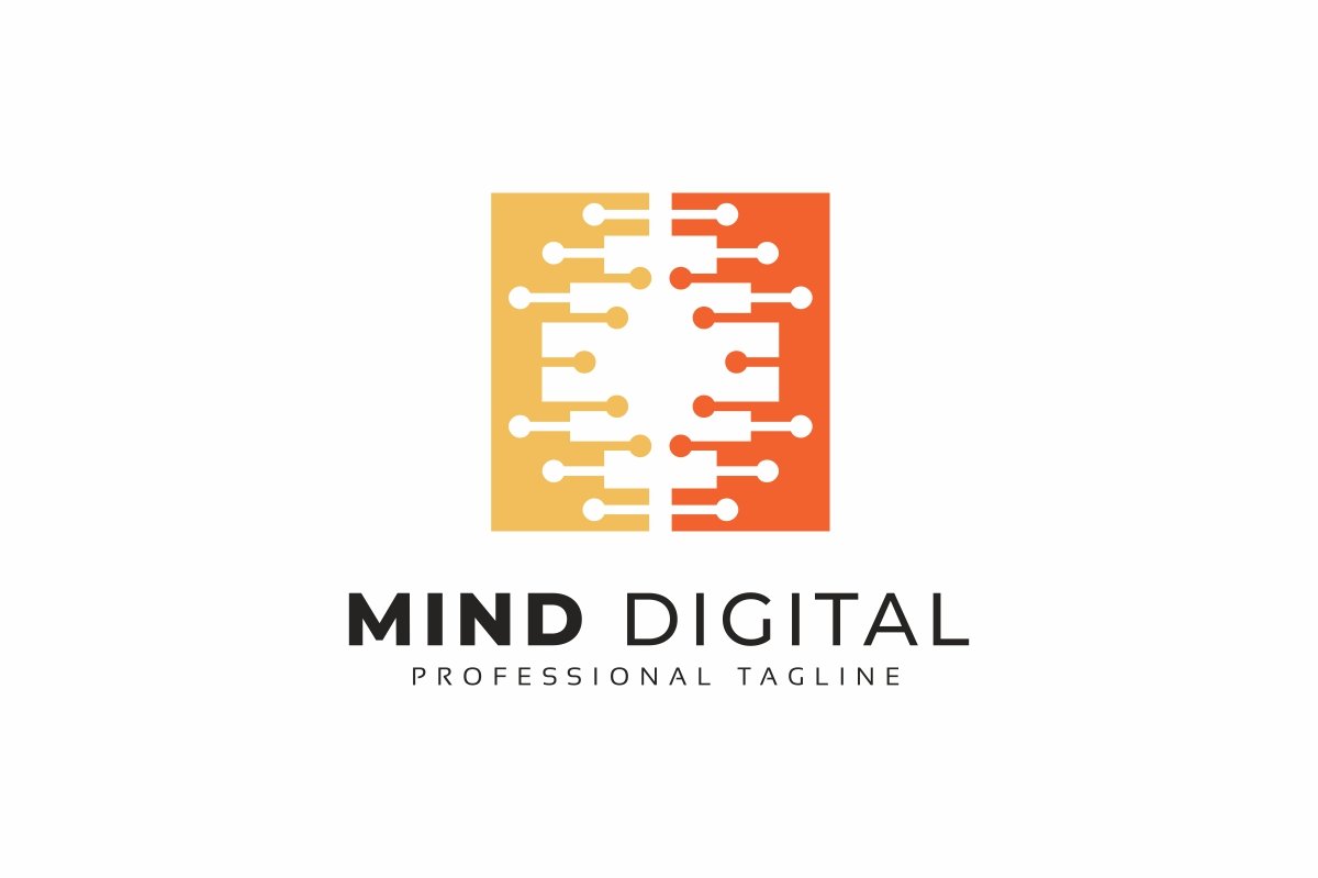 Template #198059 Facedigital Headdigital Webdesign Template - Logo template Preview