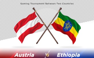 Austria versus Ethiopia Two Flags