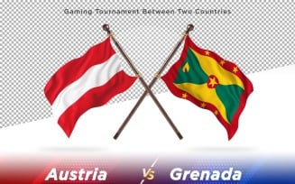 Austria versus Grenada Two Flags