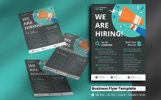 Creative Recruitment Flyer Corporate Identity Template