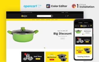 Kitchenware Accessories Store OpenCart Template
