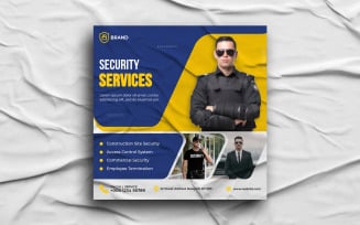 Security Services Social Media post design template
