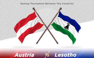 Austria versus Lesotho Two Flags