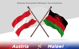 Austria versus Malawi Two Flags