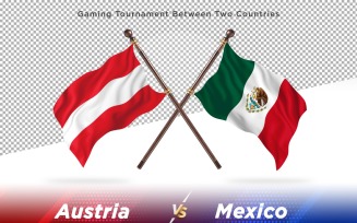 Austria versus Mexico Two Flags