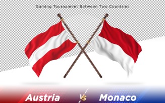 Austria versus Monaco Two Flags