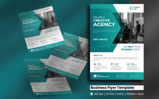 Green Corporate Business Flyer Corporate Identity Template