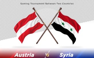Austria versus Syria Two Flags