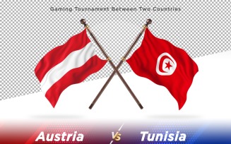 Austria versus Tunisia Two Flags