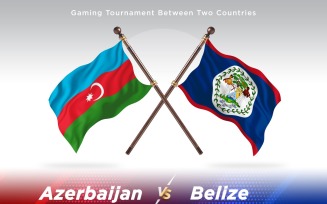 Azerbaijan versus Belize Two Flags