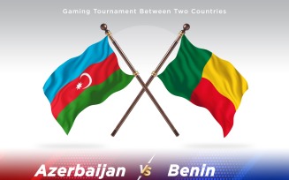 Azerbaijan versus Bhutan Two Flags