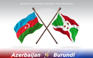 Azerbaijan versus Burundi Two Flags