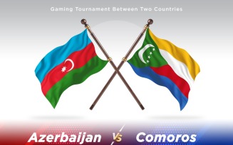Azerbaijan versus Comoros Two Flags