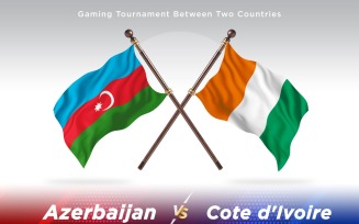 Azerbaijan versus cote d'ivoire Two Flags