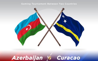 Azerbaijan versus curacao Two Flags
