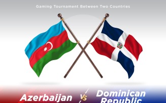 Azerbaijan versus Dominican republic Two Flags