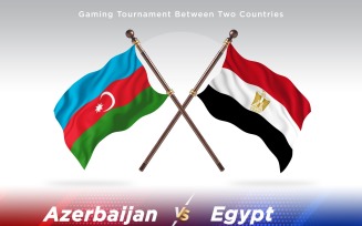 Azerbaijan versus Egypt Two Flags