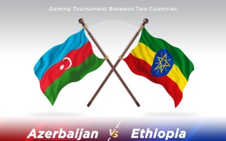Azerbaijan versus Ethiopia Two Flags