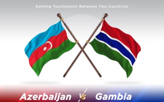 Azerbaijan versus Gambia Two Flags