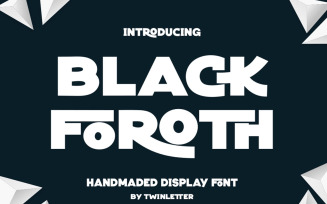 Black Foroth Playful Display Font