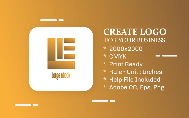 E-Book Online Store Logo Design Corporate Identity