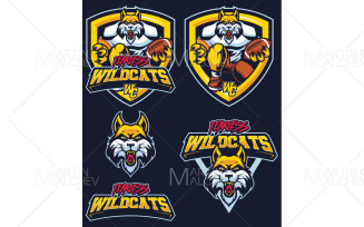 Fearless Wildcats Mascot Vector Illustration