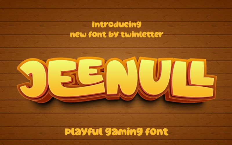 Jeenull Playful Display Font