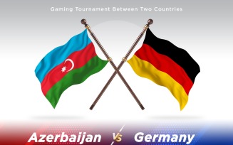 Azerbaijan versus Germany Two Flags