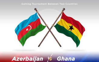 Azerbaijan versus Ghana Two Flags