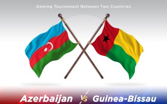 Azerbaijan versus Guinea-Bissau Two Flags