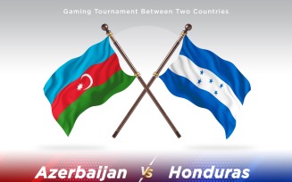 Azerbaijan versus Honduras Two Flags