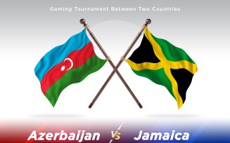 Azerbaijan versus Jamaica Two Flags