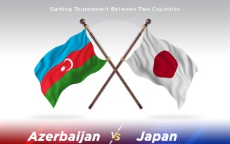 Azerbaijan versus japan Two Flags